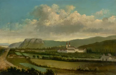 Vista de Jasov con el monasterio en primer plano